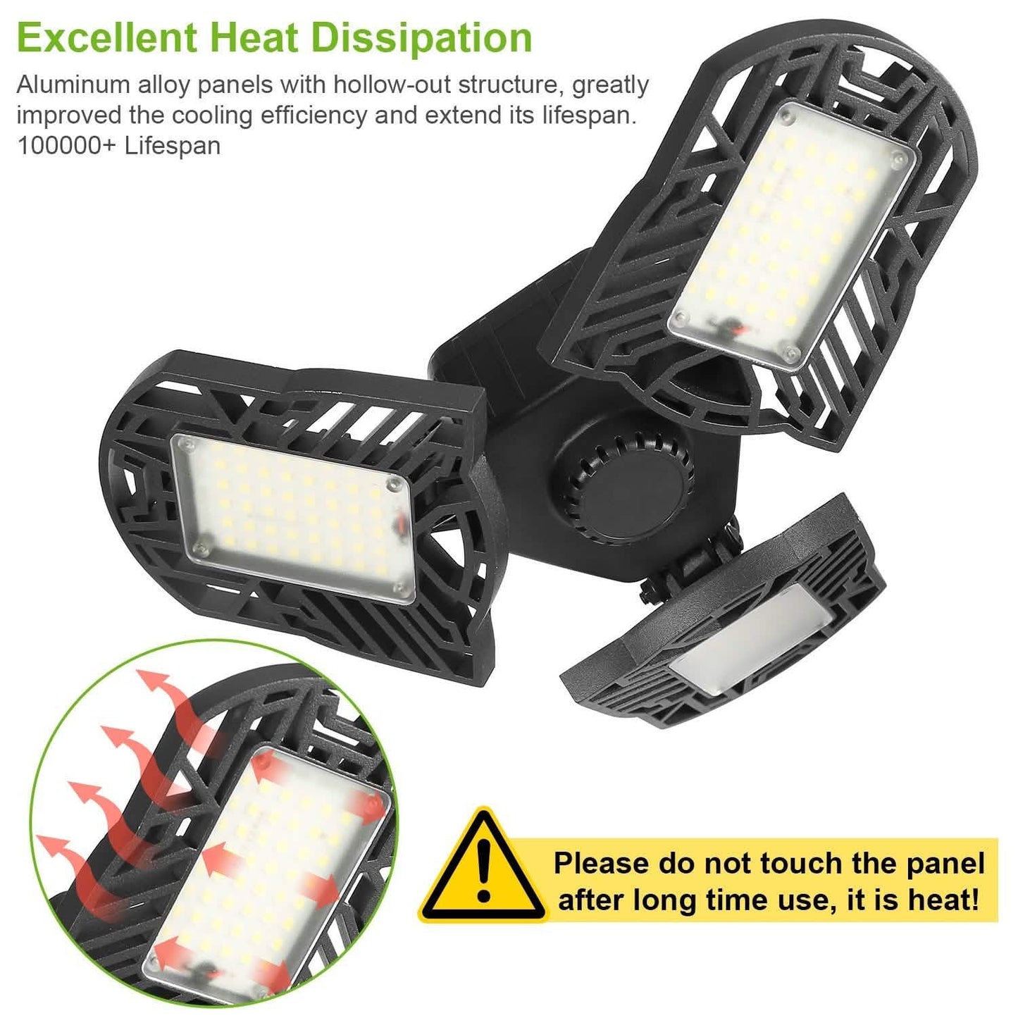 iMounTEK E26 /E27 80W 7000LM 6500K LED Garagen-Deckenleuchte