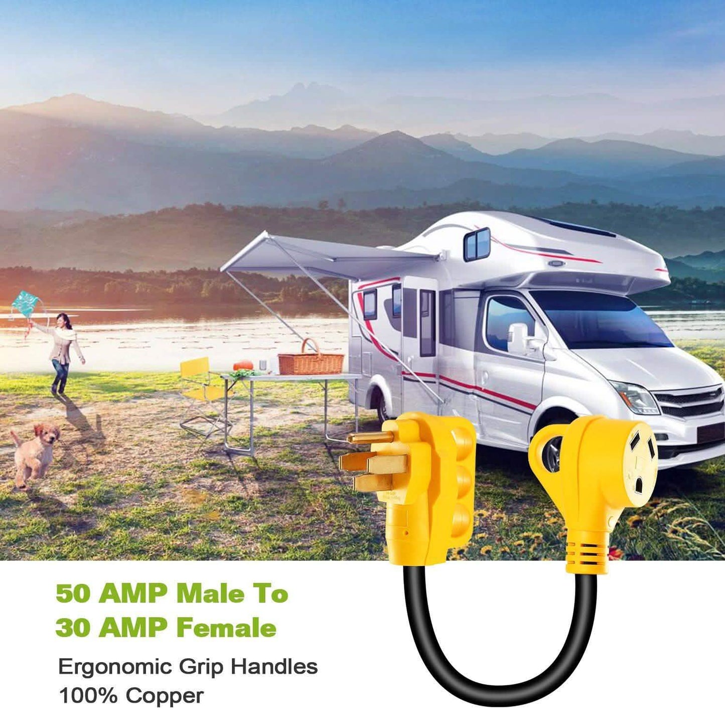 iMounTEK RV Electrical Dogbone-Konverter