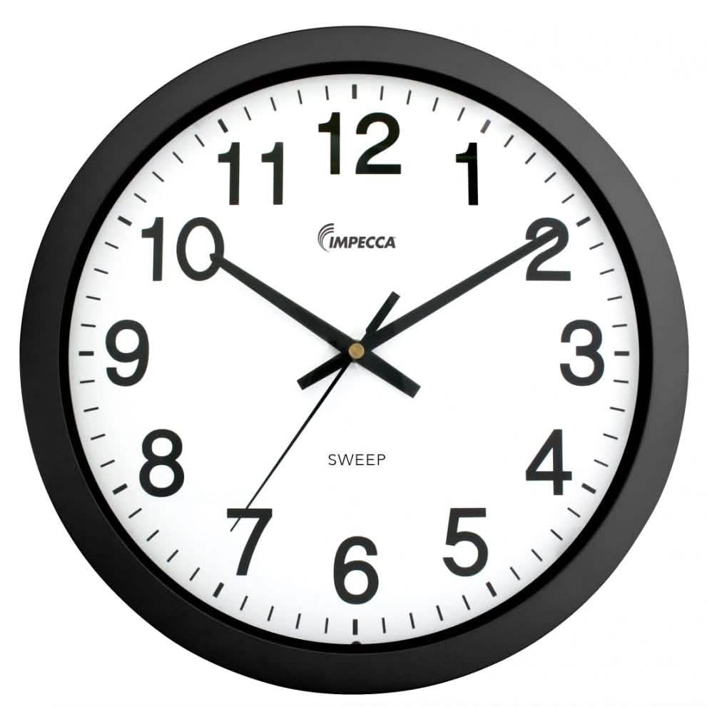 Impecca 10" Wanduhr, geräuschl. Uhrwerk