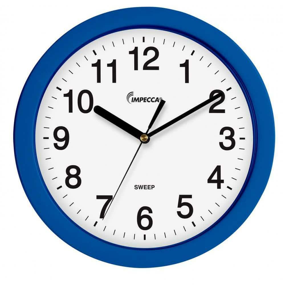 Impecca 10" Wanduhr, geräuschl. Uhrwerk