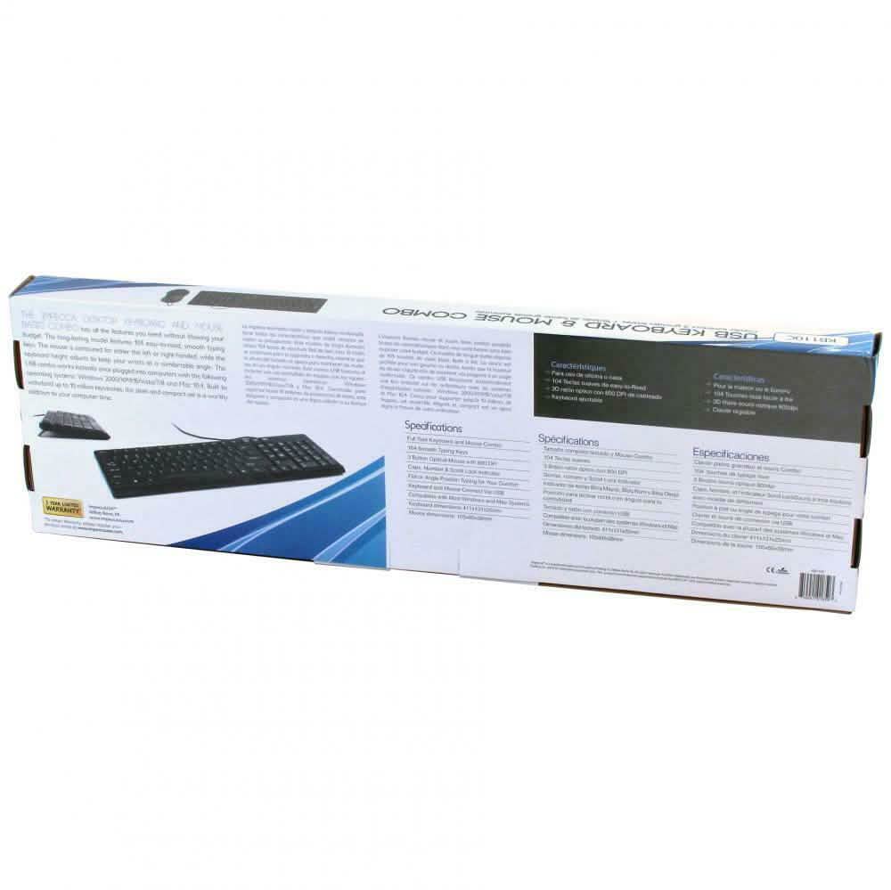 IMPECCA Desktop USB Tastatur und Maus-Kombination