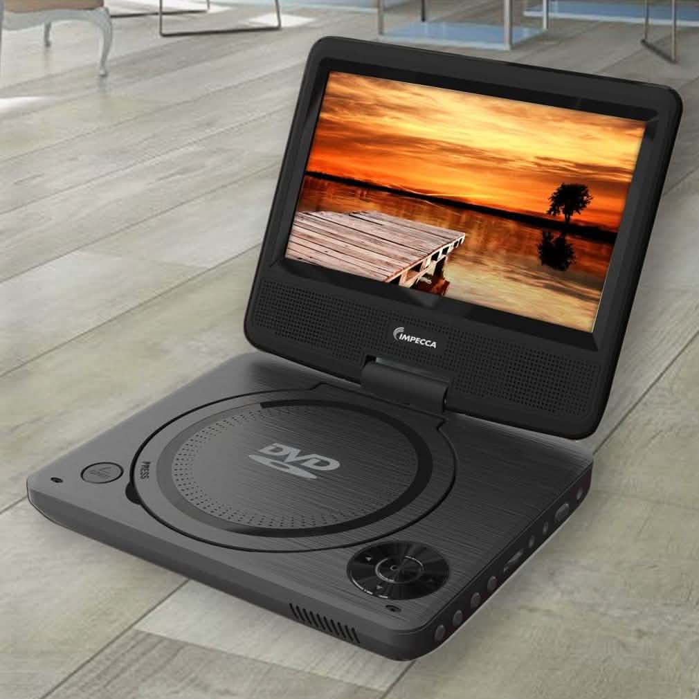 Impecca DVP-772K 7-Zoll-DVD-Player mit drehbarem Bildschirm