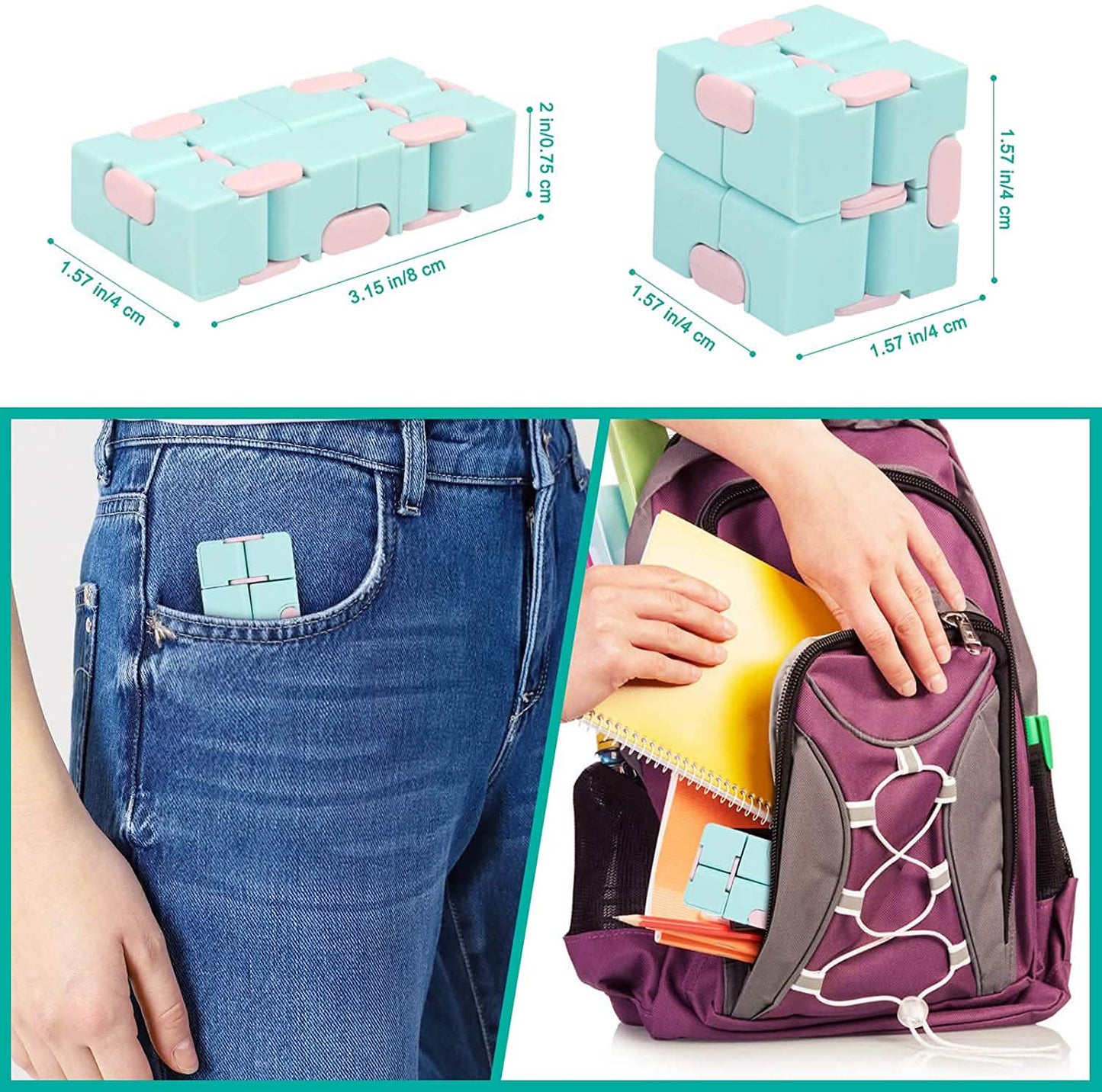 Infinity Cube Fidget Toy Stressabbauendes Zappelspielzeug