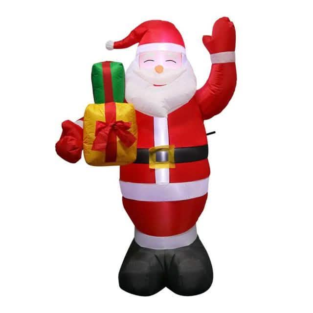Aufblasbare Weihnachtsmann- und Schneemann-Nachtlichtfigur