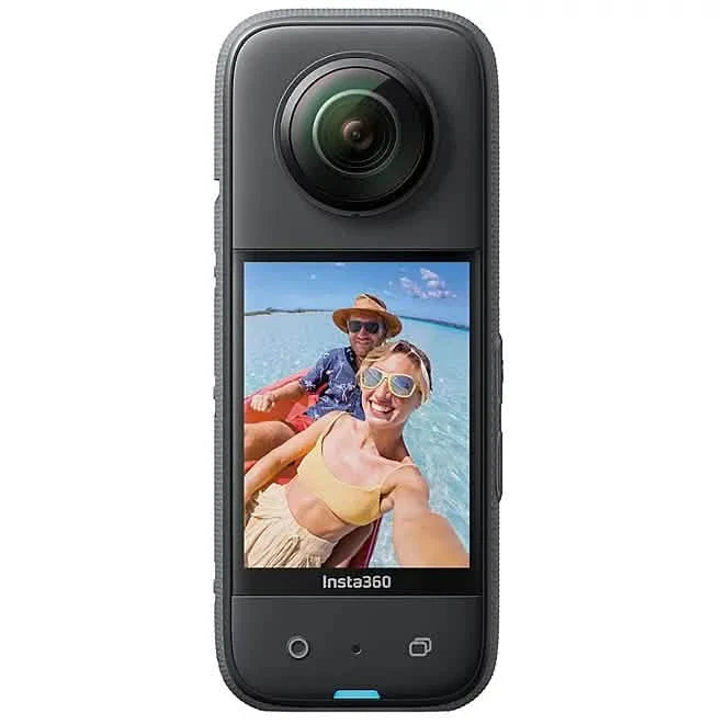 Insta360 X3 64GB Vlog Kit – 360-Grad-Action-Kamera mit 5.7K 360, 4K Einzelobjektiv-Kamera, wasserdicht (Generalüberholt)