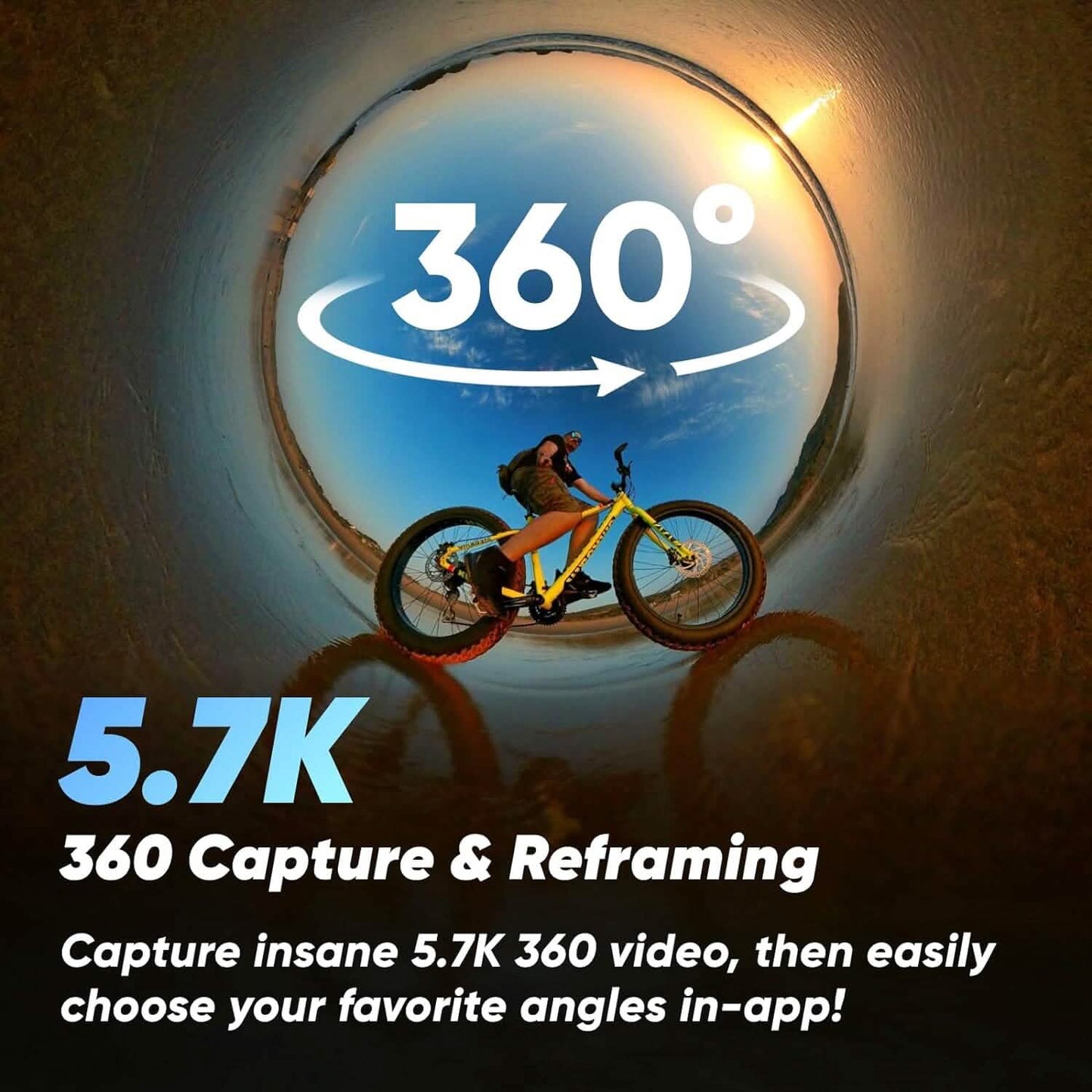 Insta360 X3 64GB Vlog Kit – 360-Grad-Action-Kamera mit 5.7K 360, 4K Einzelobjektiv-Kamera, wasserdicht (Generalüberholt)