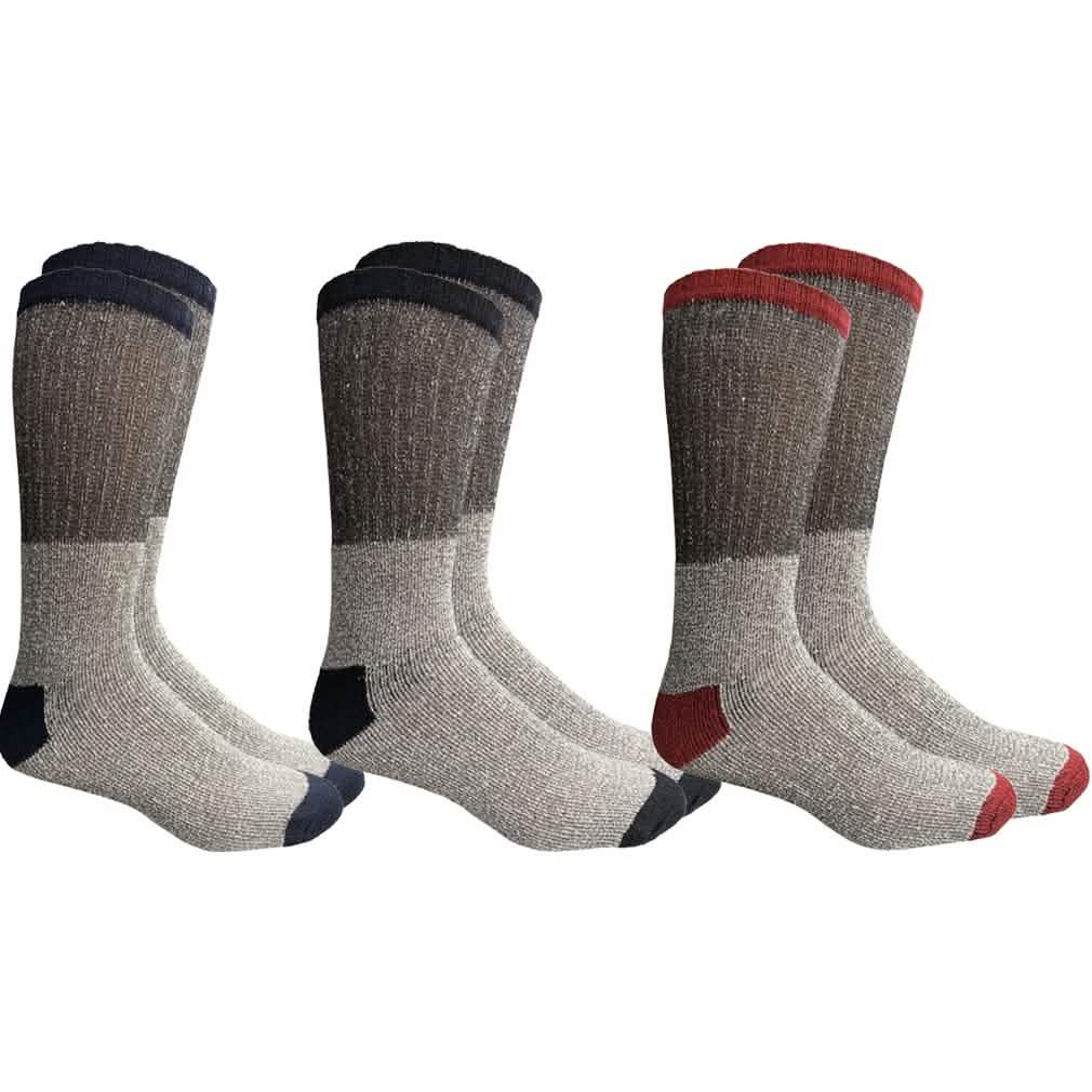 Thermo-Baumwollsocken für kaltes Wetter für Herren oder Damen – 3 Paar – Damen