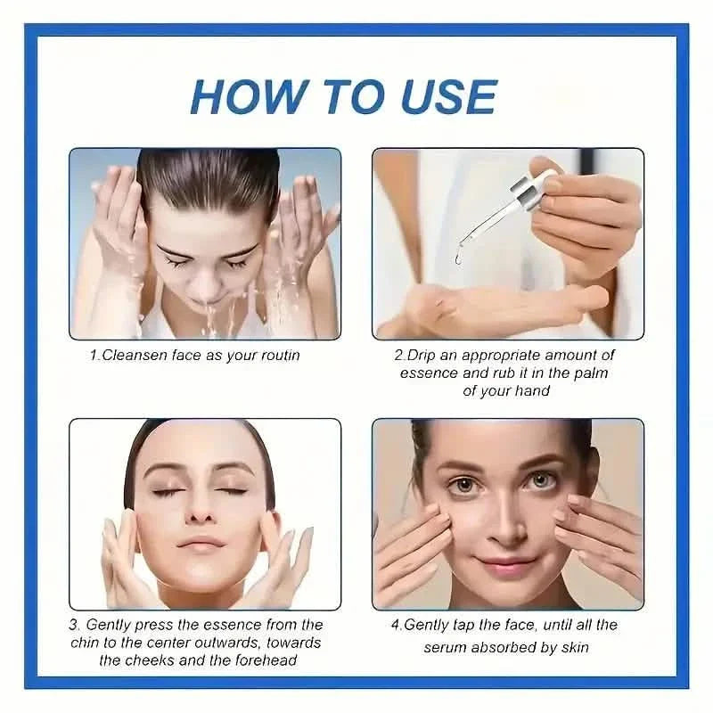 Intensives Anti-Aging Botox Gesichts-Serum – Kollagen-Serum für die Haut mit Vitamin C, Hyaluronsäure und Niacinamid