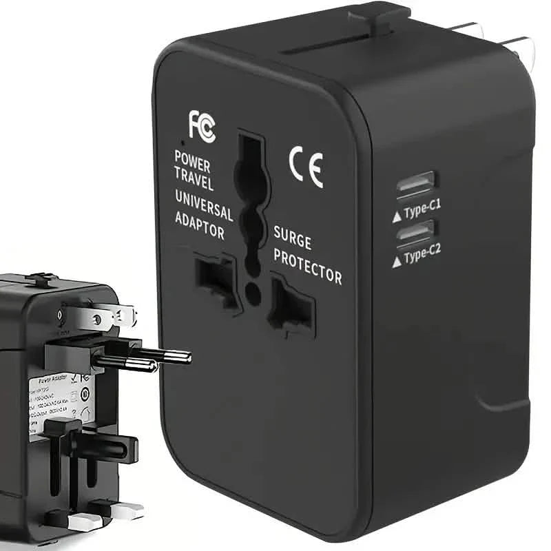 International Tragbarer Weltweiter All-in-One Reiseadapter Konverter für USA EU UK AUS