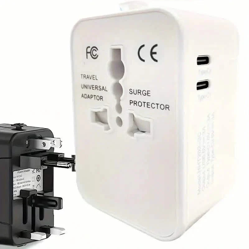 International Tragbarer Weltweiter All-in-One Reiseadapter Konverter für USA EU UK AUS