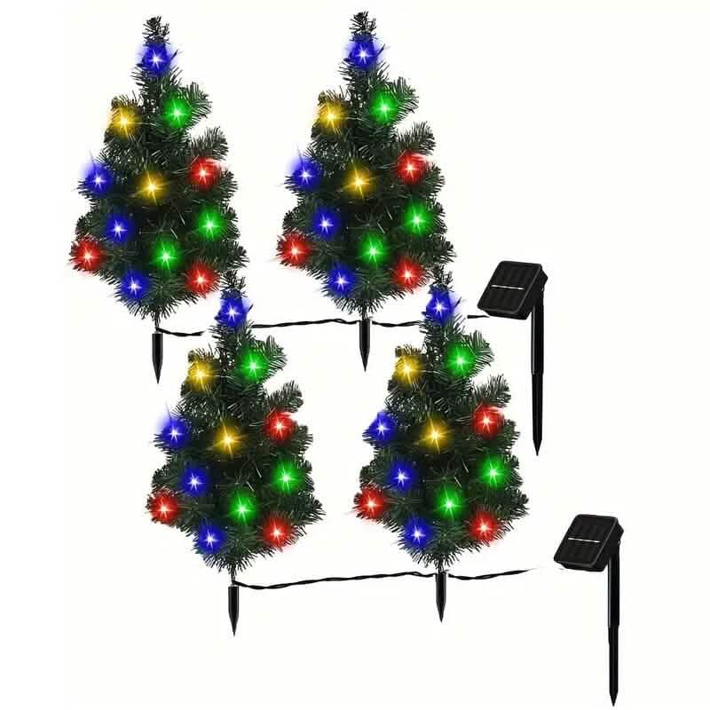 IP65 Wasserdichter, solarbetriebener, vorbeleuchteter kleiner Weihnachtsbaum