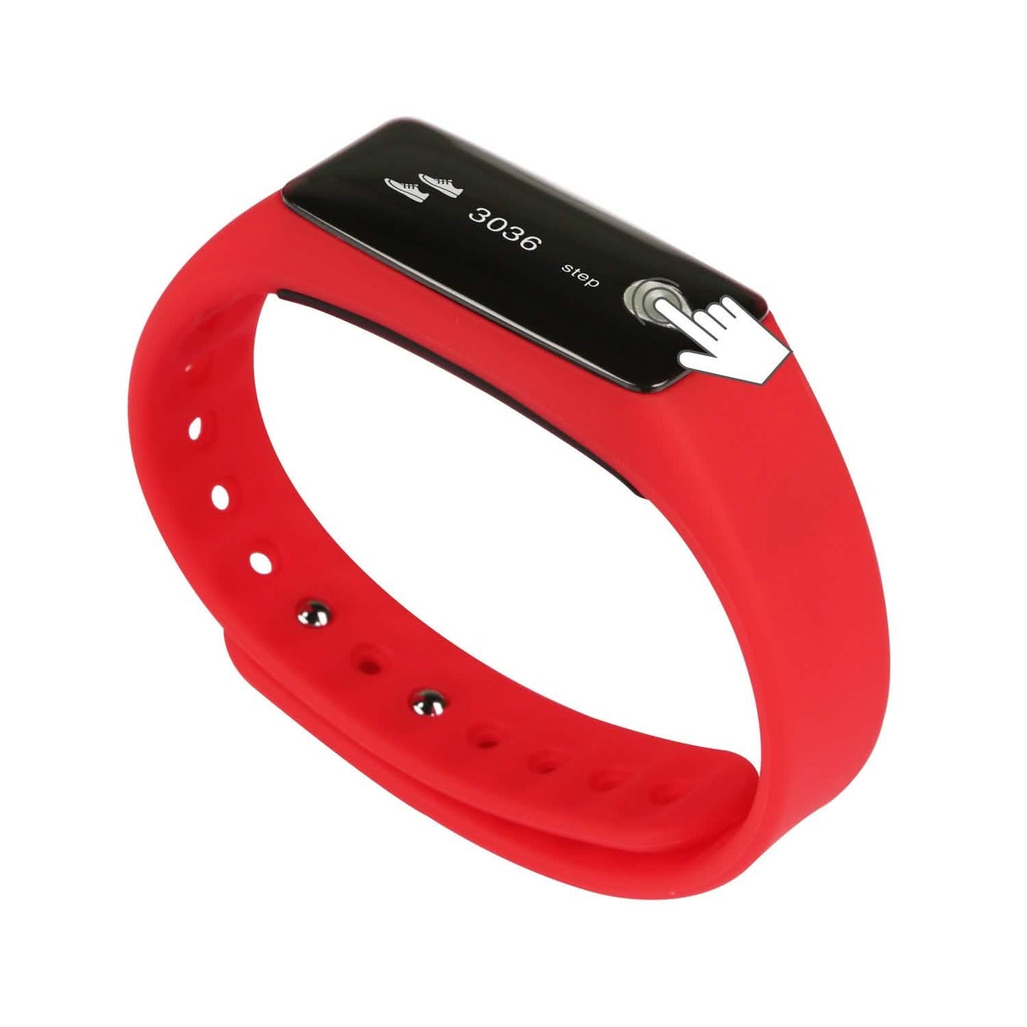 IP67 Fitness-Tracker-Uhr mit Herzfrequenzmesser und Schrittzähler