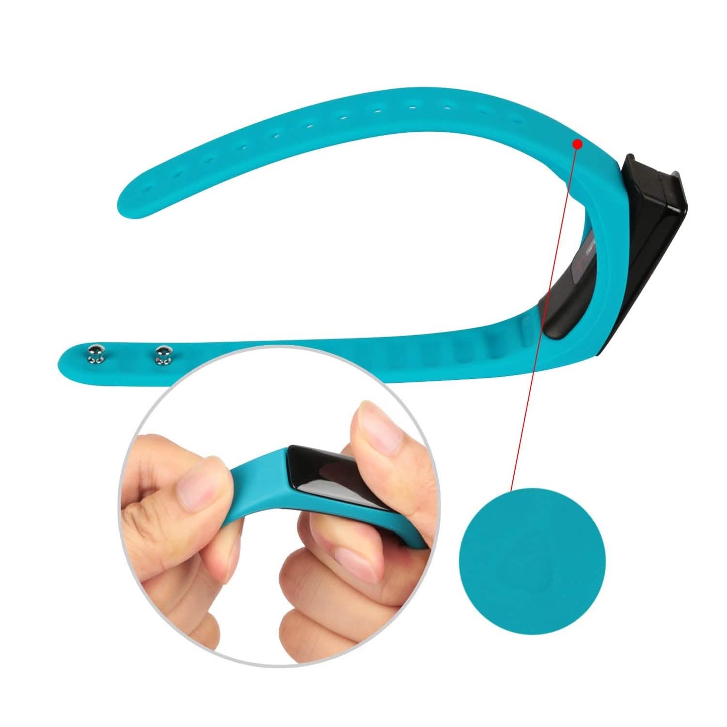 IP67 Fitness-Tracker-Uhr mit Herzfrequenzmesser und Schrittzähler