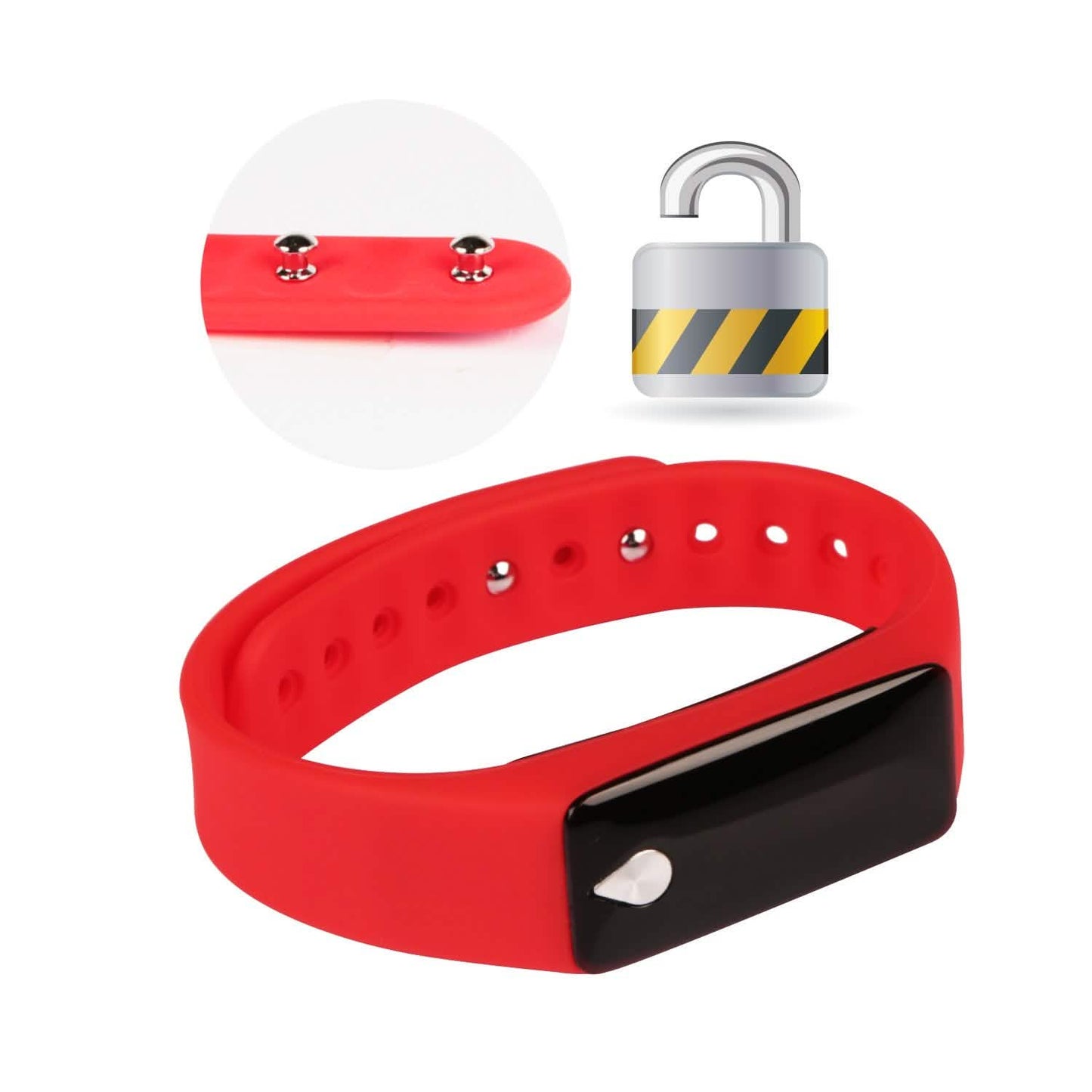 IP67 Fitness-Tracker-Uhr mit Herzfrequenzmesser und Schrittzähler