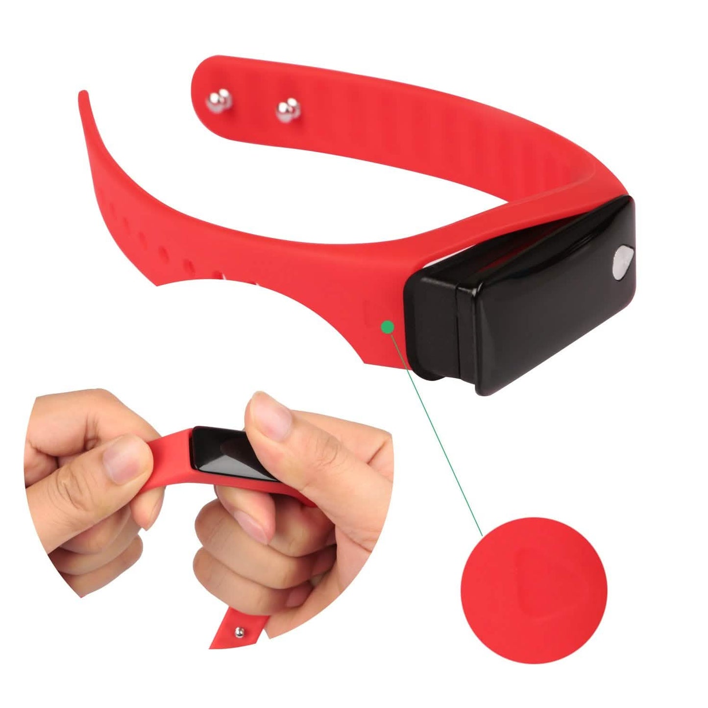 IP67 Fitness-Tracker-Uhr mit Herzfrequenzmesser und Schrittzähler