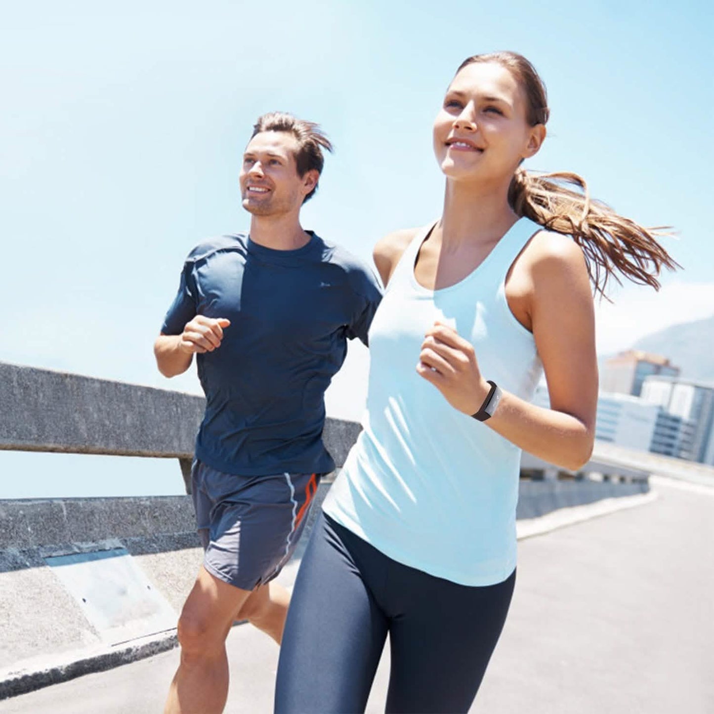 IP67 Fitness-Tracker-Uhr mit Herzfrequenzmesser und Schrittzähler