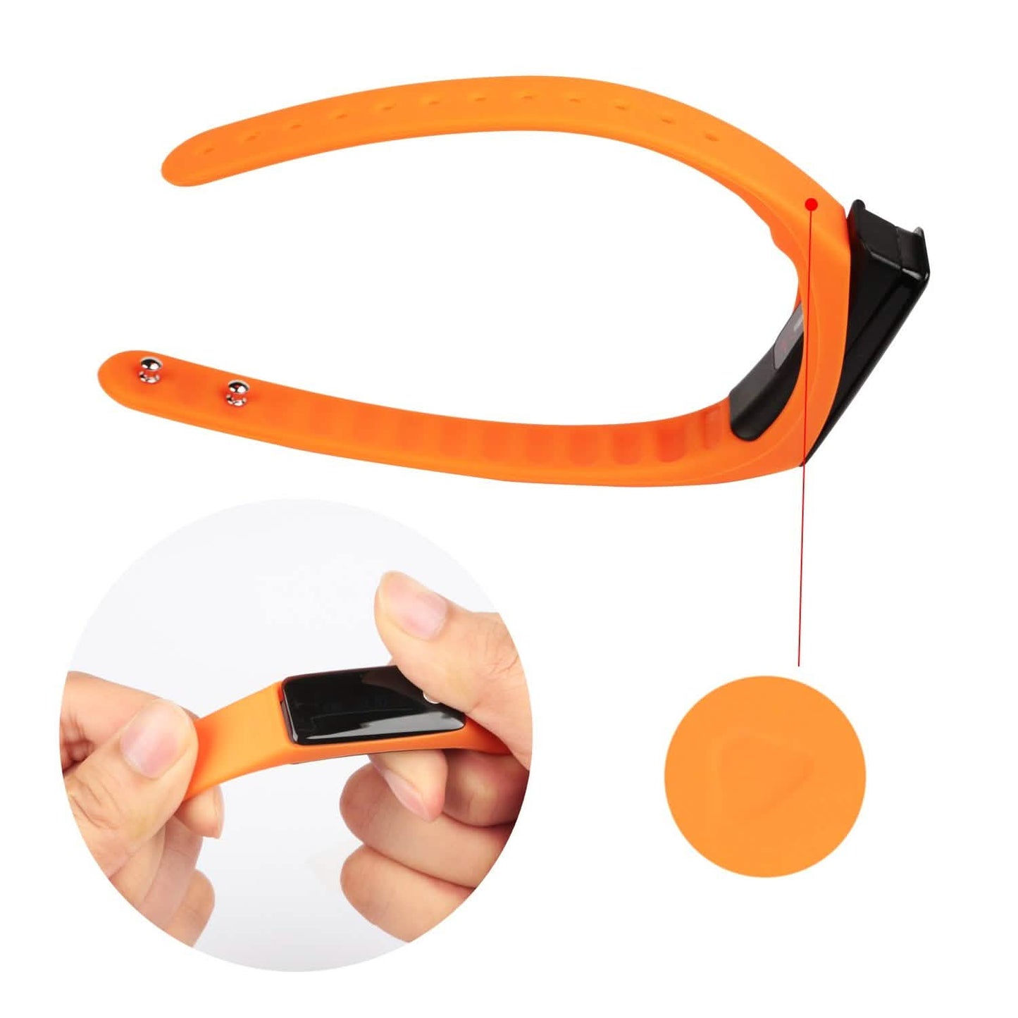 IP67 Fitness-Tracker-Uhr mit Herzfrequenzmesser und Schrittzähler