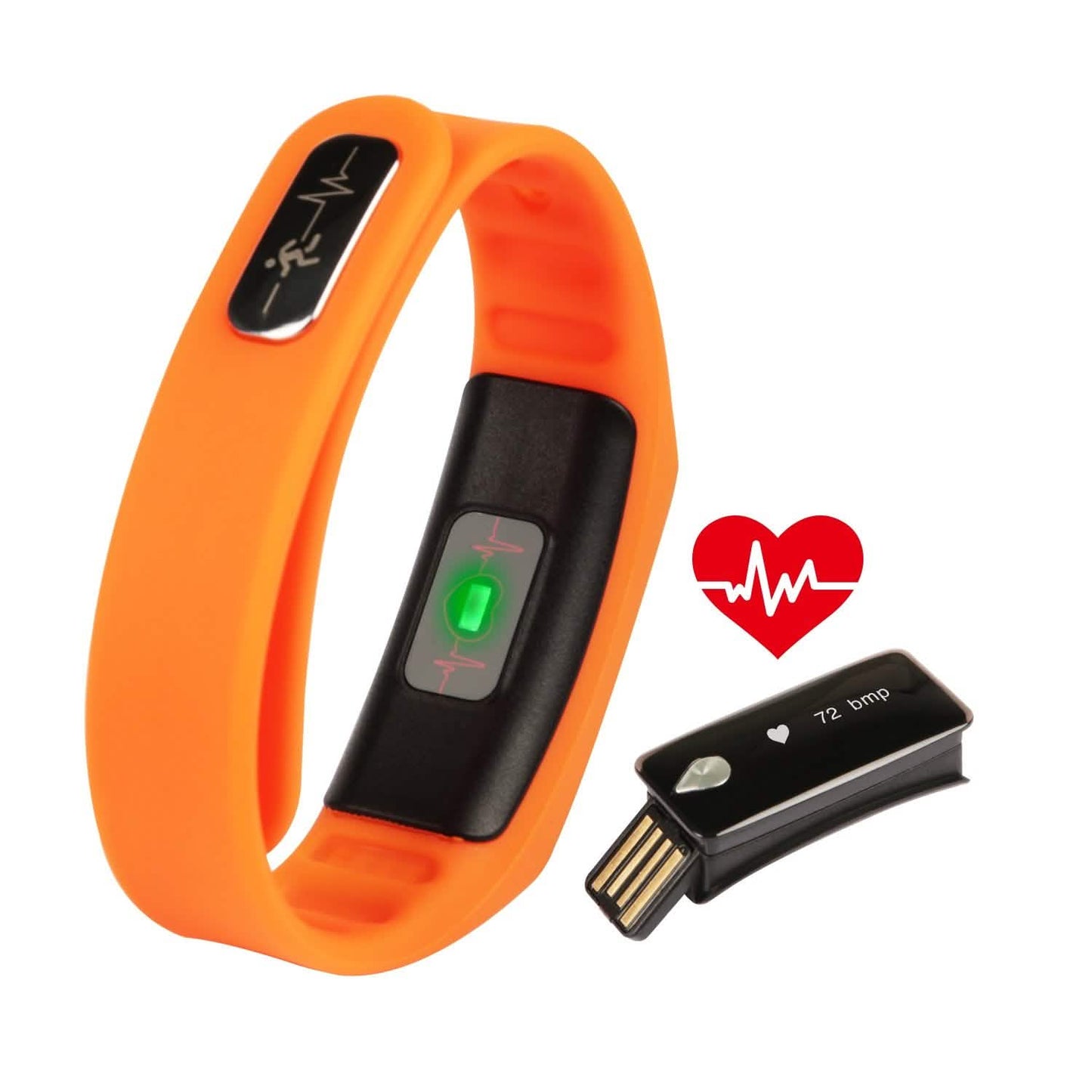 IP67 Fitness-Tracker-Uhr mit Herzfrequenzmesser und Schrittzähler