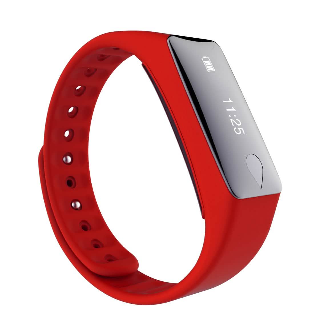 IP67 Fitness-Tracker-Uhr mit Herzfrequenzmesser und Schrittzähler