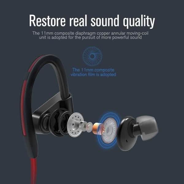 IPX5 Wasserdichte Stoßbass-Stereo-Wireless-Bluetooth-Kopfhörer