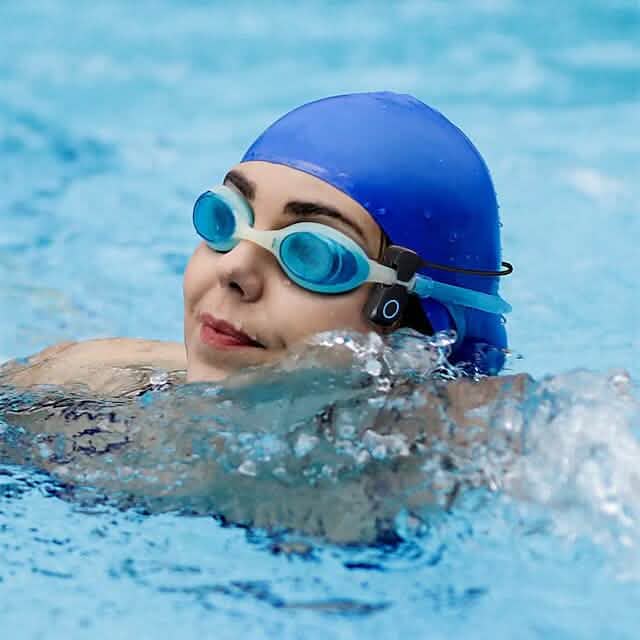 IPX8 Wasserdichte Knochenschall-Kopfhörer mit offener Ohrpassform