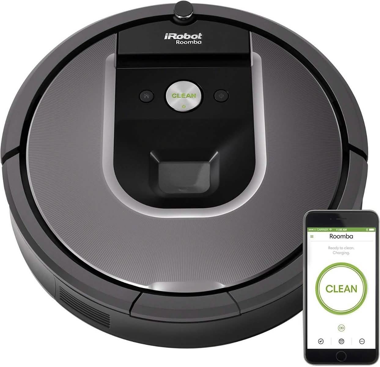 iRobot Roomba 960 Saugroboter - WLAN-fähig, Kartierungsfunktion, Kompatibel mit Alexa (Generalüberholt)