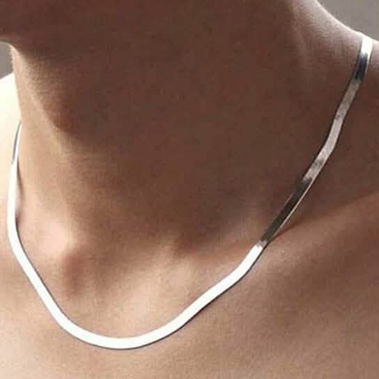 Italienische Figaro-Kette aus Sterlingsilber