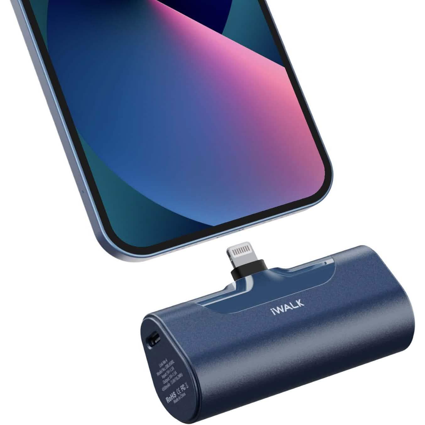 iWALK Kleine tragbare Powerbank 4500mAh Ultrakompakte Powerbank