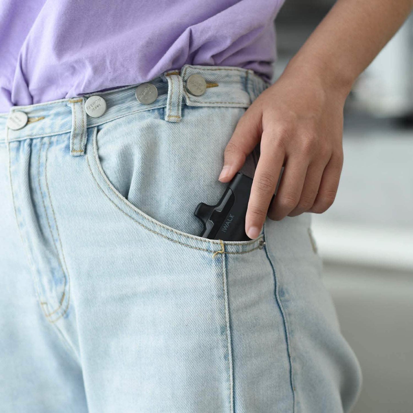 iWALK Kleine tragbare Powerbank 4500mAh Ultrakompakte Powerbank