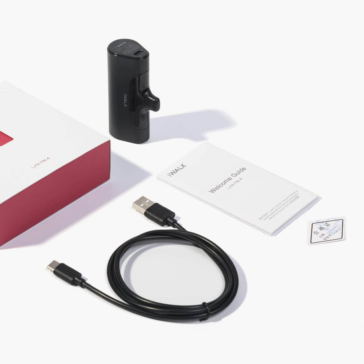 iWALK Kleine tragbare Powerbank 4500mAh Ultrakompakte Powerbank
