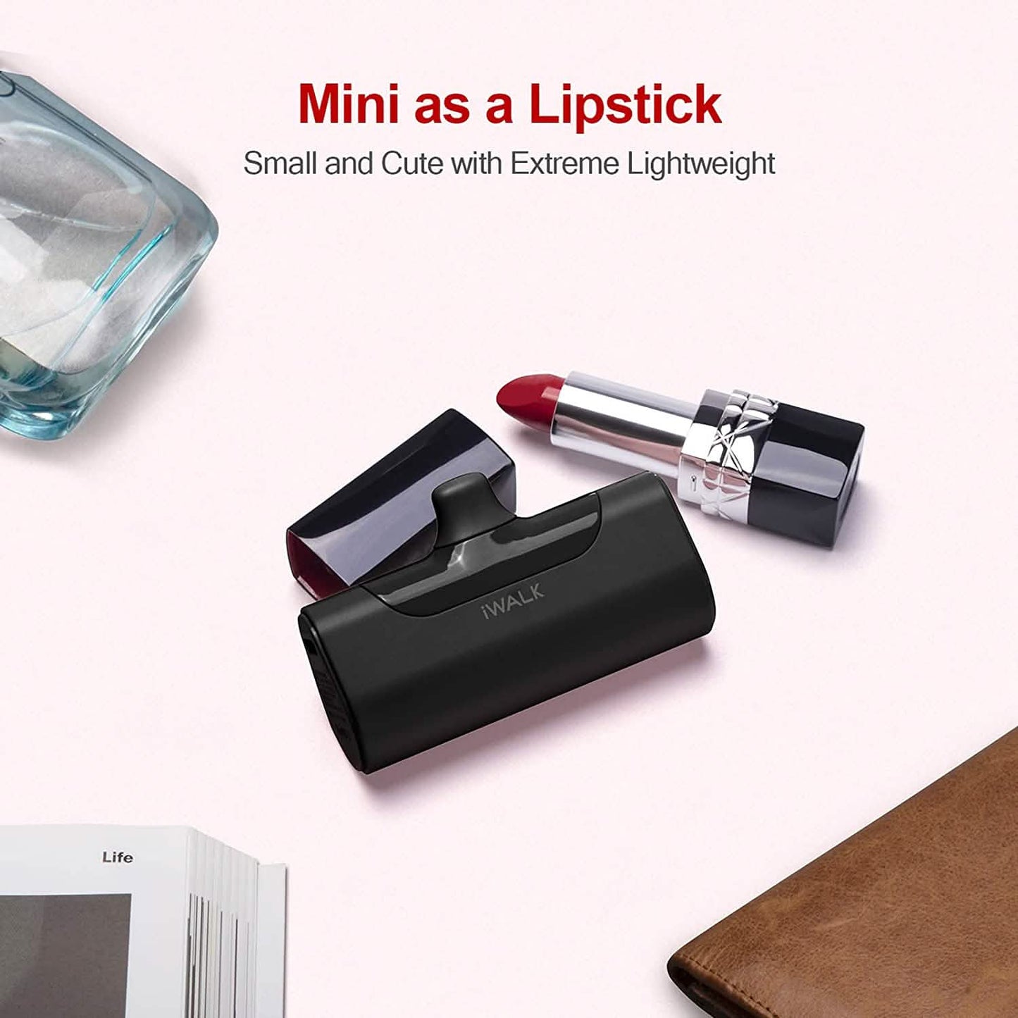 iWALK Kleine tragbare Powerbank 4500mAh Ultrakompakte Powerbank