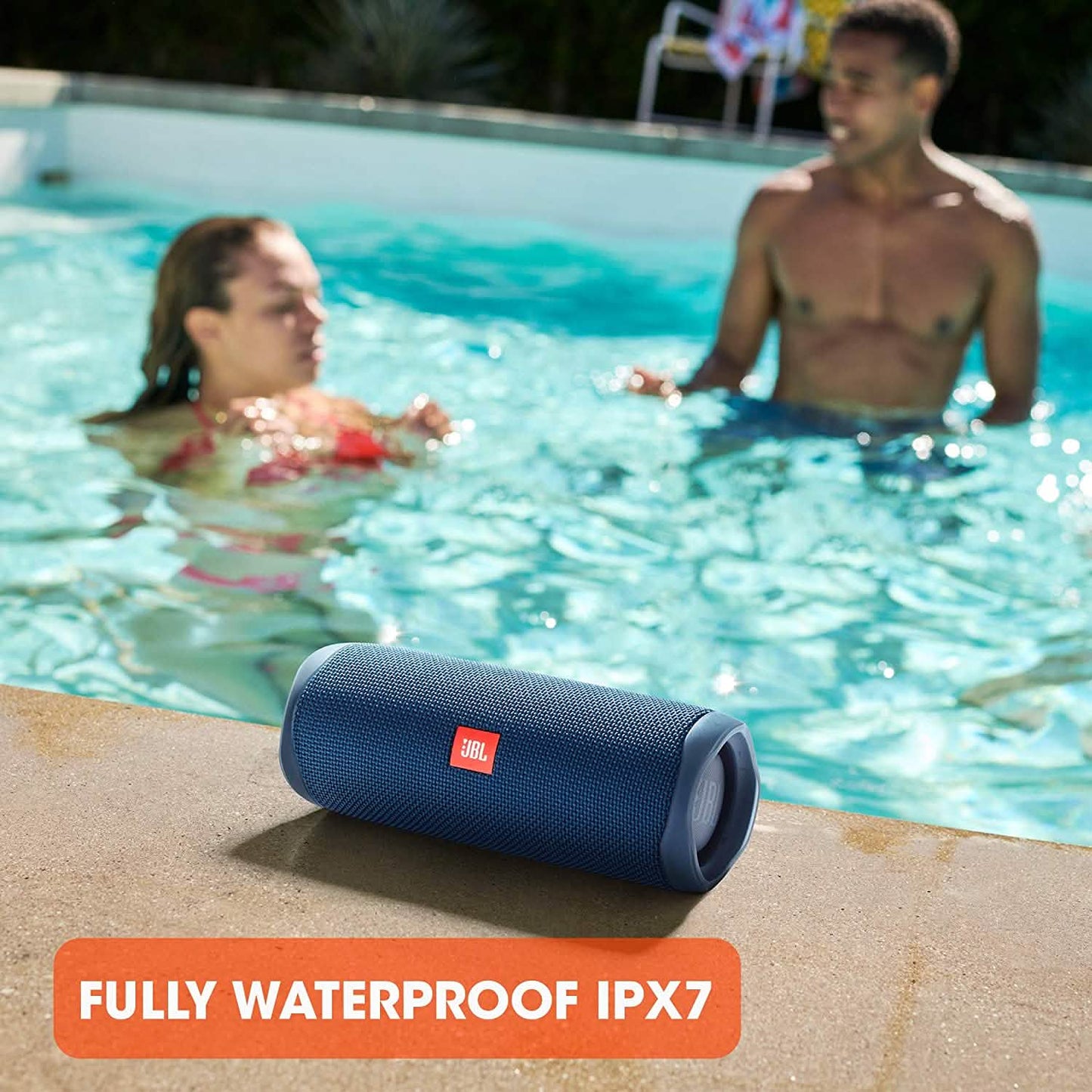 JBL FLIP 5 – Wasserdichter, tragbarer Bluetooth-Lautsprecher aus 100 % recyceltem Kunststoff