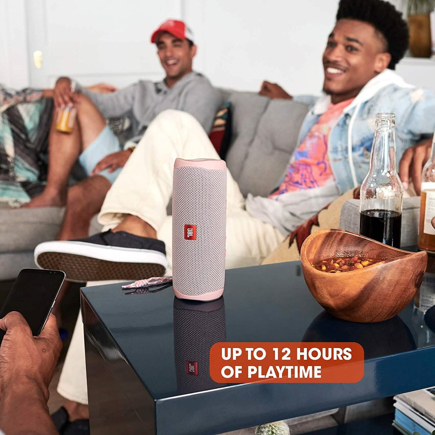 JBL FLIP 5 – Wasserdichter, tragbarer Bluetooth-Lautsprecher aus 100 % recyceltem Kunststoff