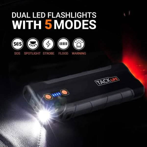 Starthilfegerät 1000A Spitze 20000mAh 12V Auto Starthilfe Schwarz T8 MAX