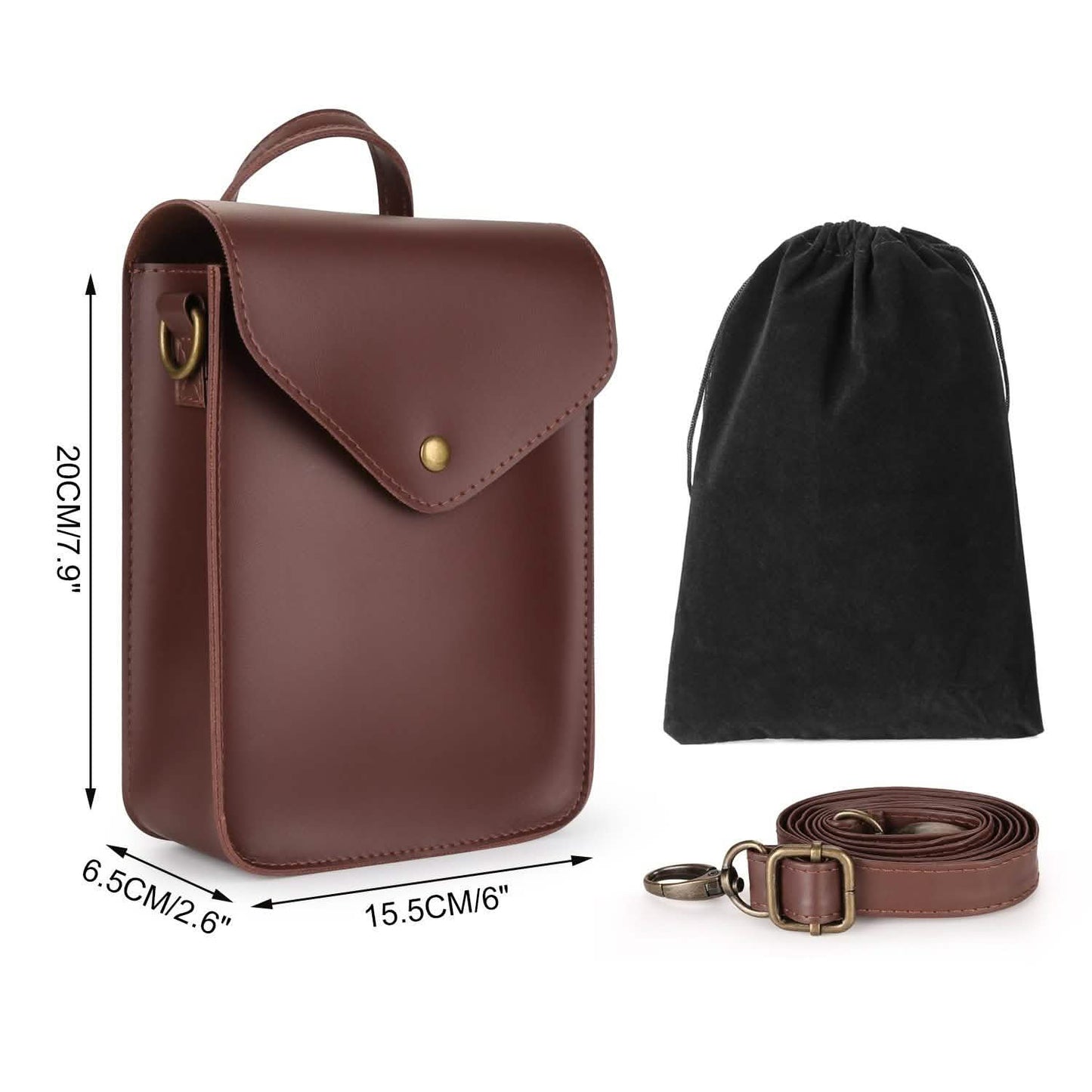Kalimba-Tasche Daumenklavier Flanellbeutel mit verstellbarem Riemen