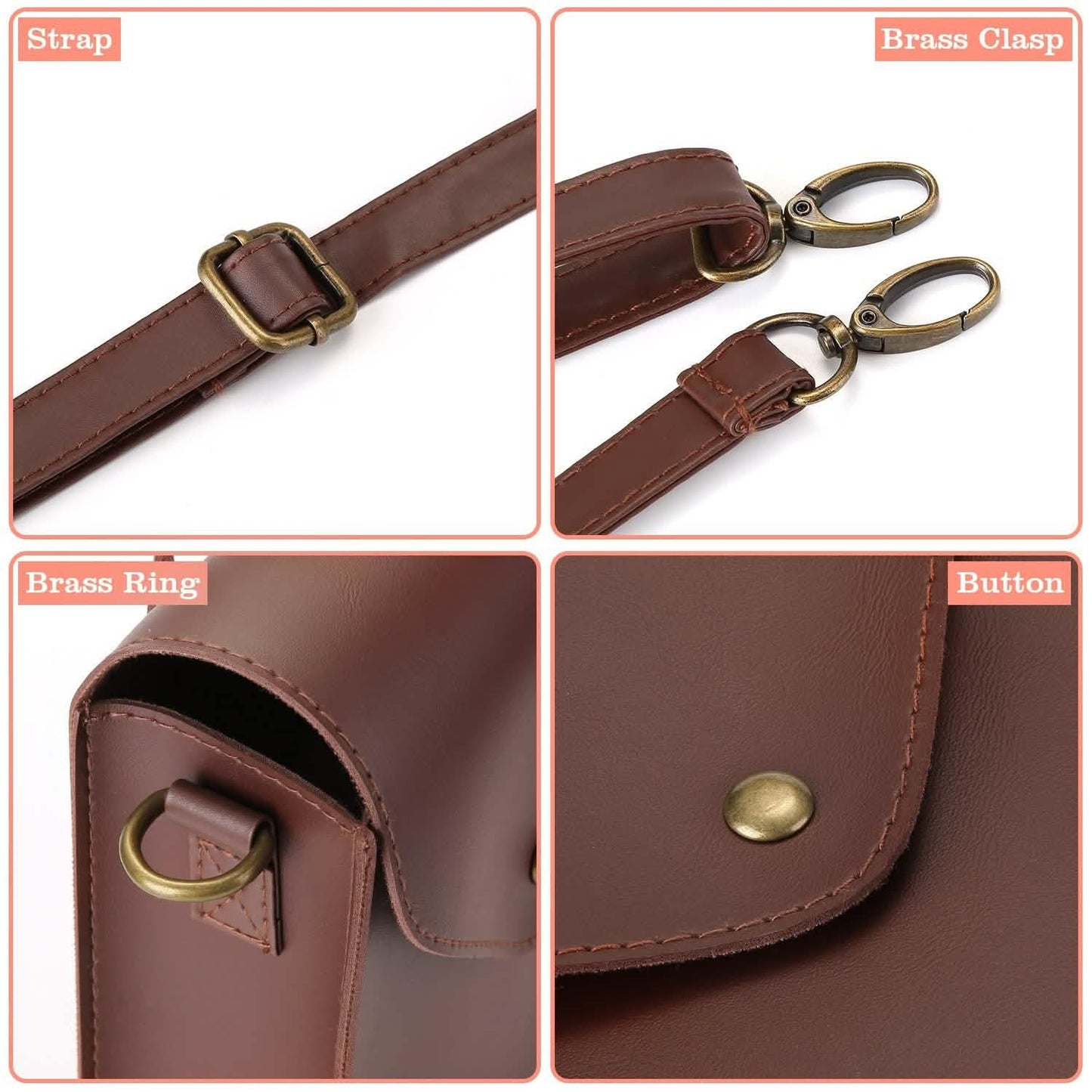 Kalimba-Tasche Daumenklavier Flanellbeutel mit verstellbarem Riemen