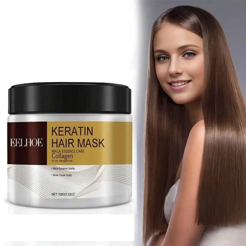 Keratin Weich Feuchtigkeitsspendende Haarmaske mit Kollagen