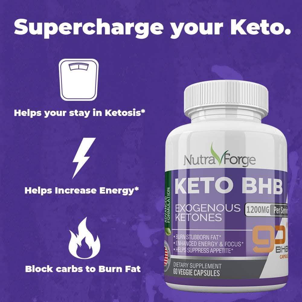 Keto BHB Pillen 1200mg Ketogene Keto Pillen für Frauen und Männer