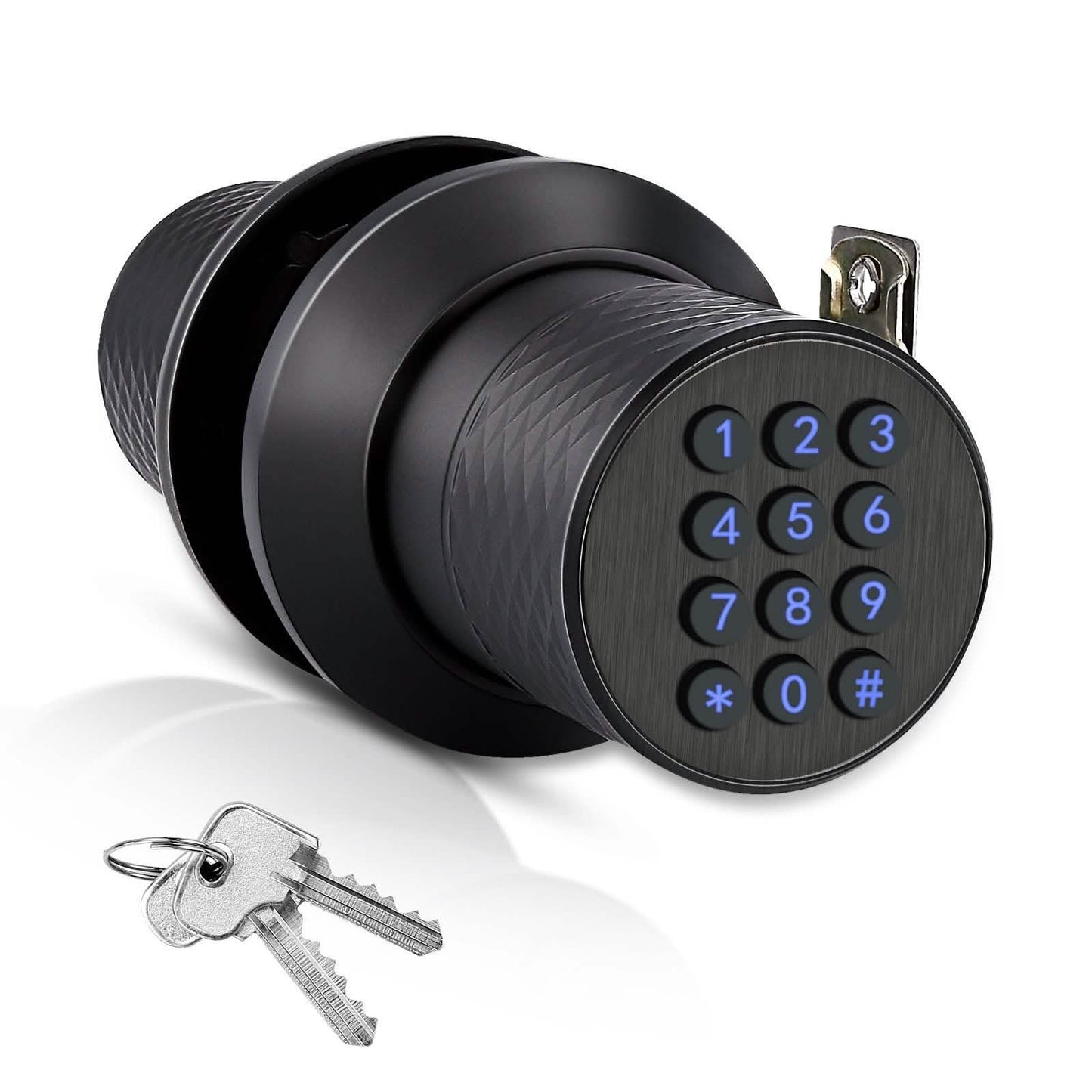 Schlüsselloses Smart Lock Digitales Türschloss mit Tastatur & Ersatzschlüsseln