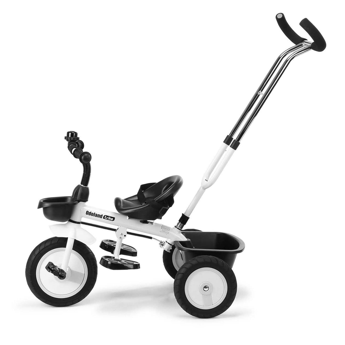 Kinder-Dreirad-Buggy mit einziehbarer Schubstange