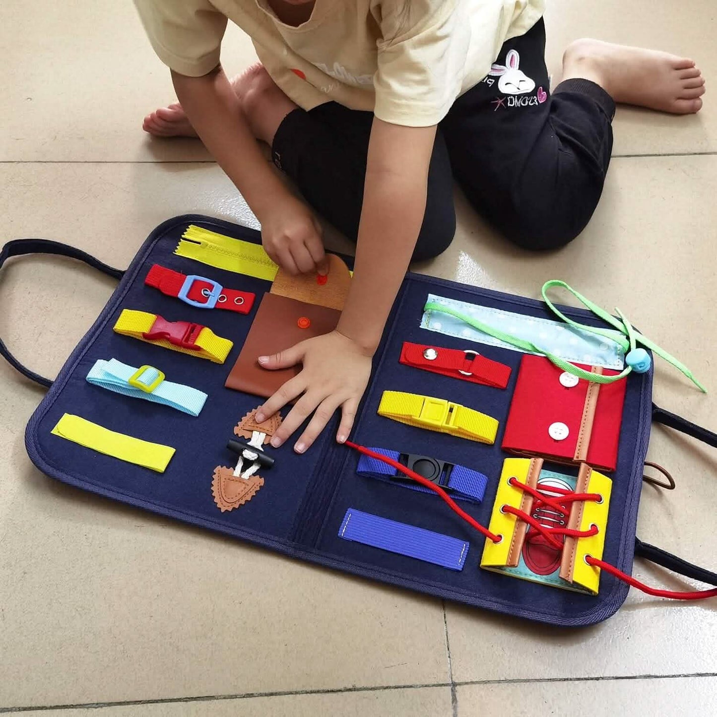 Beschäftigungsbrett für Kinder Sensorisches Aktivitätsbrett Lernspielzeug für Vorschulkinder