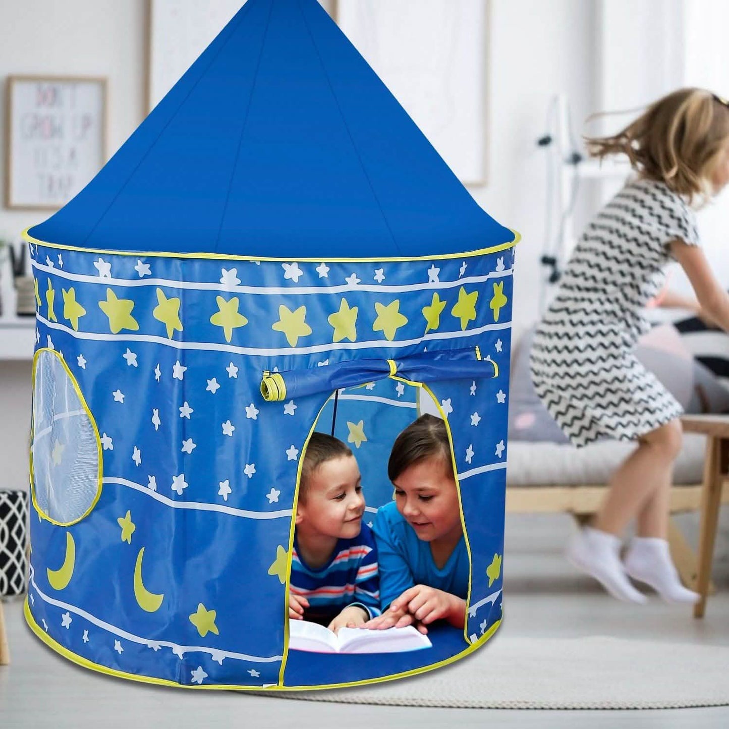 Kinder-Faltspielzelt zum Aufstellen
