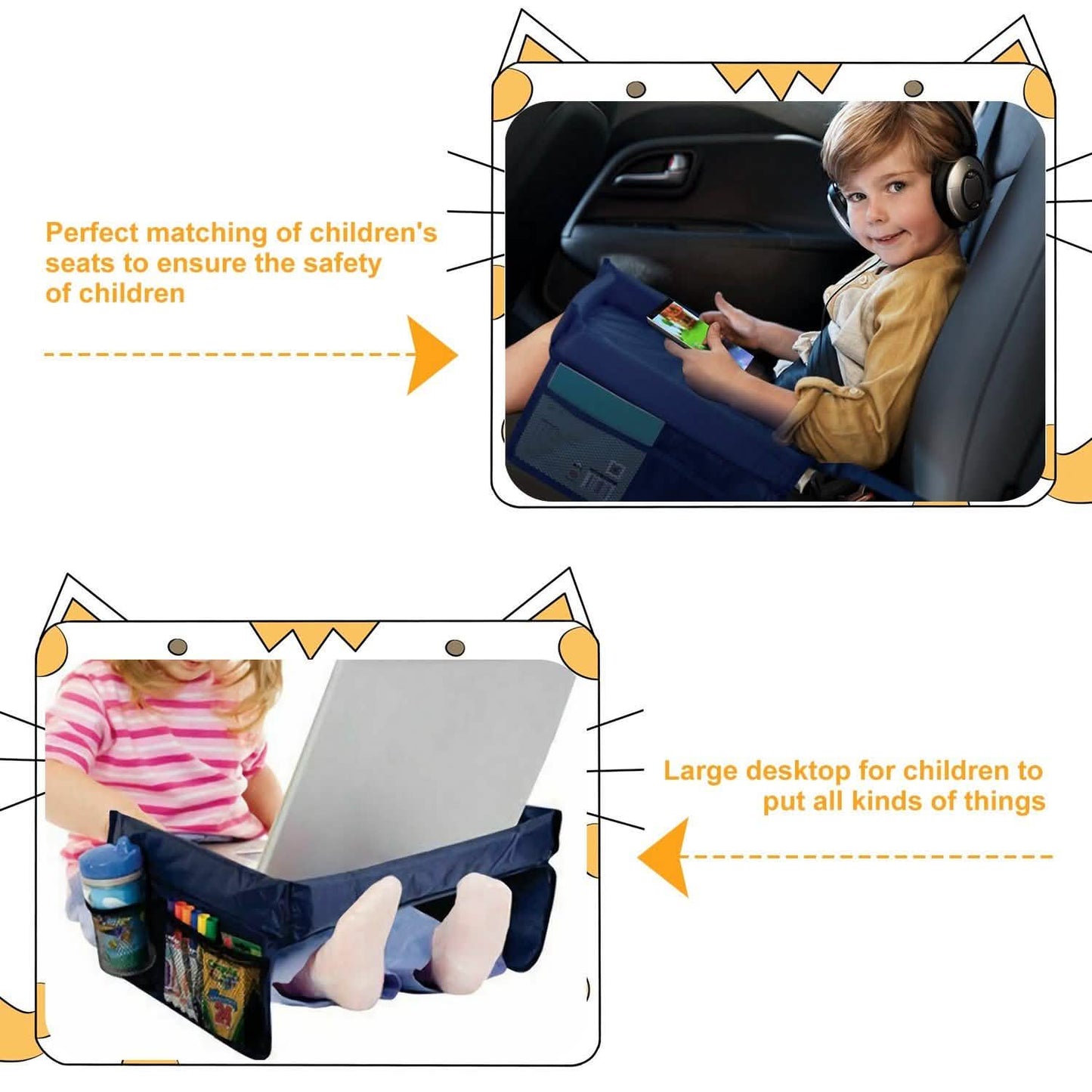 Kids Safety Reisetablett Wasserdicht Autositz