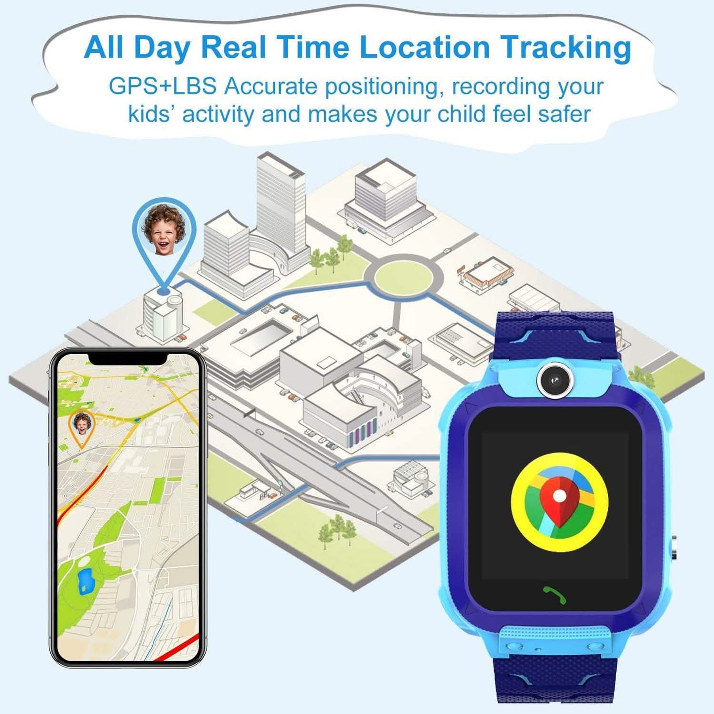Smartwatch GPS Tracker für Kinder