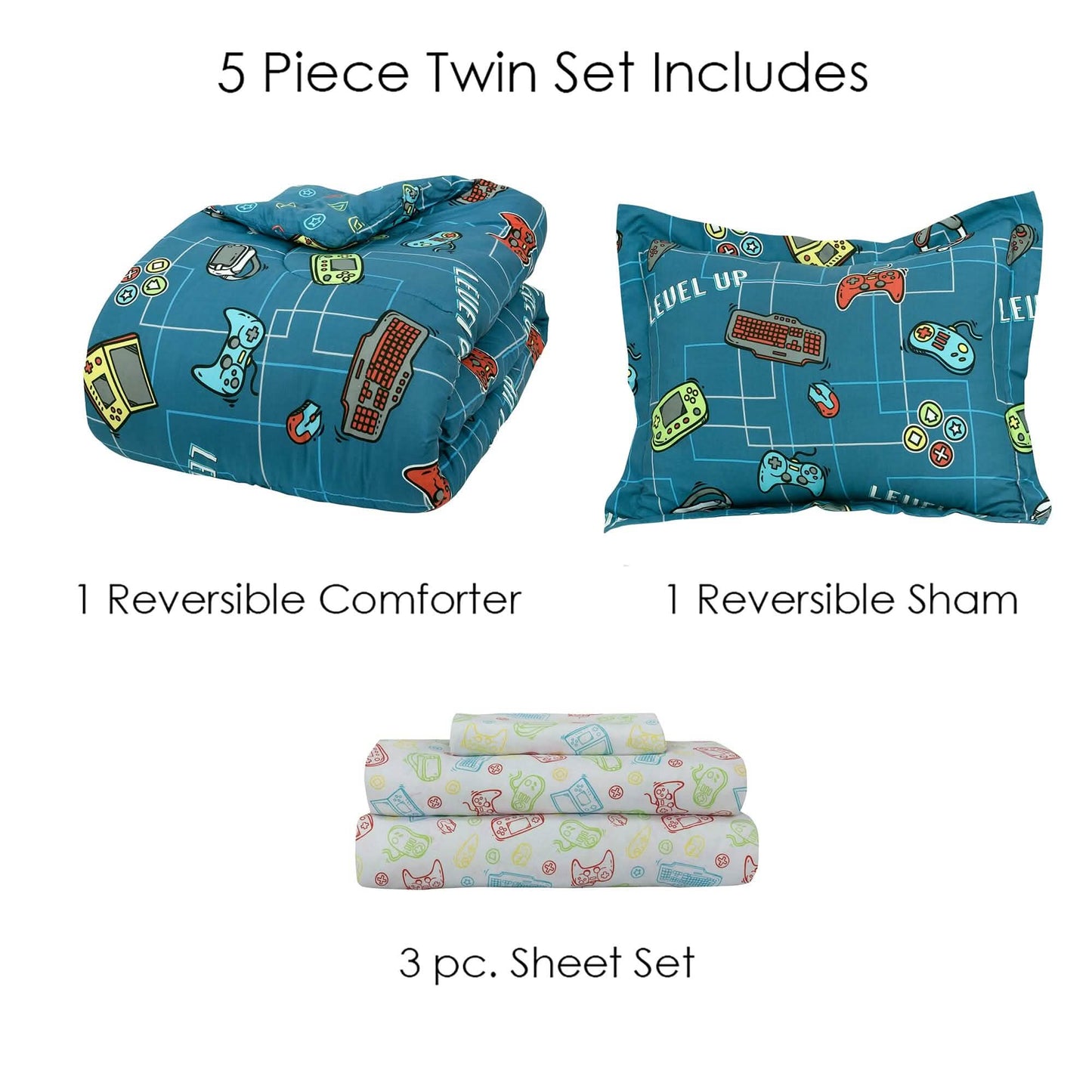 Kidz Mix Level Up Leuchtendes Bett-in-a-Bag