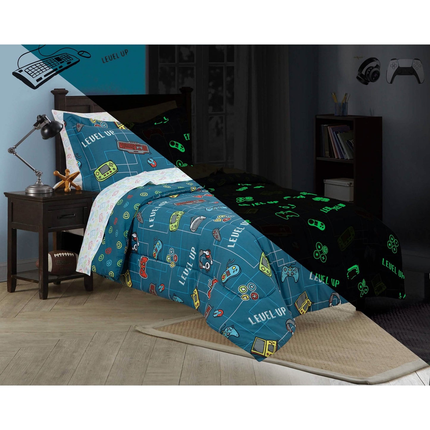 Kidz Mix Level Up Leuchtendes Bett-in-a-Bag