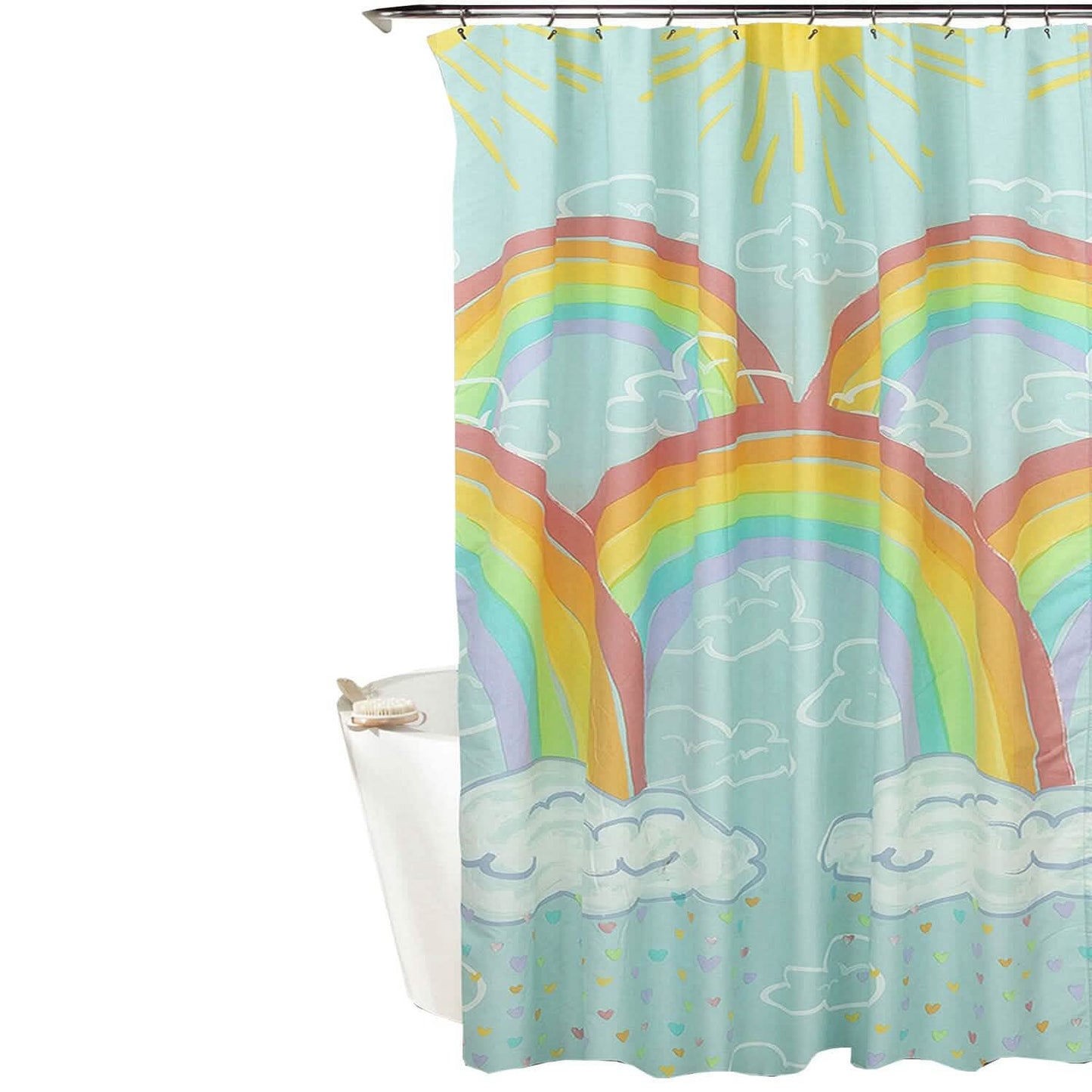 Kidz Mix Regenbogenwolken Duschvorhang