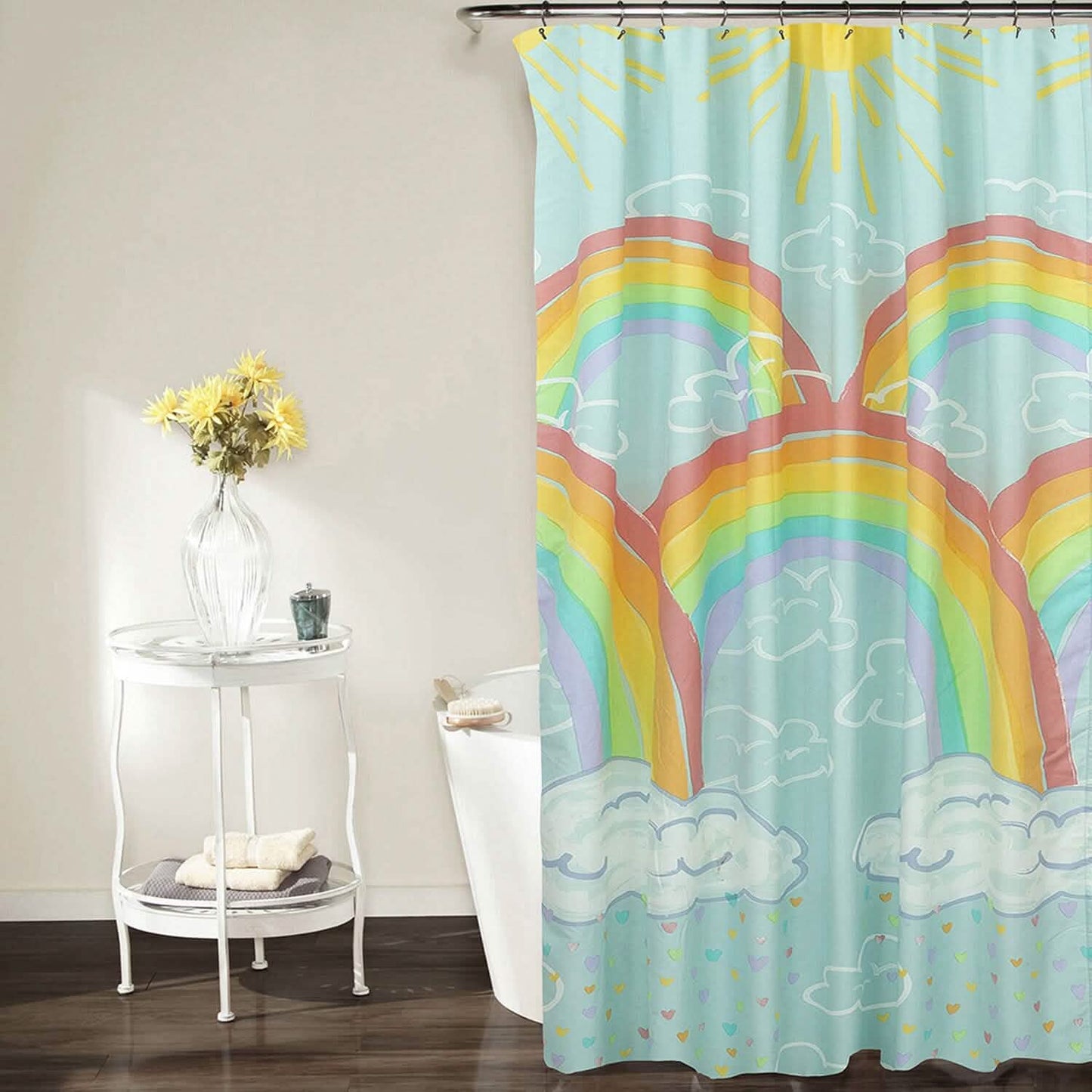 Kidz Mix Regenbogenwolken Duschvorhang