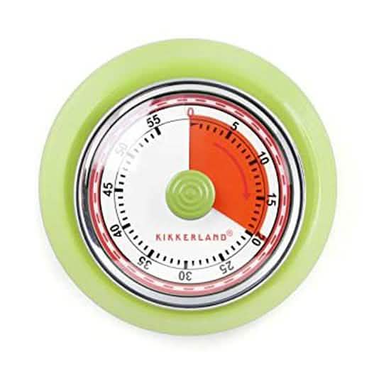 Kikkerland Magnetischer Küchen-Timer Grün