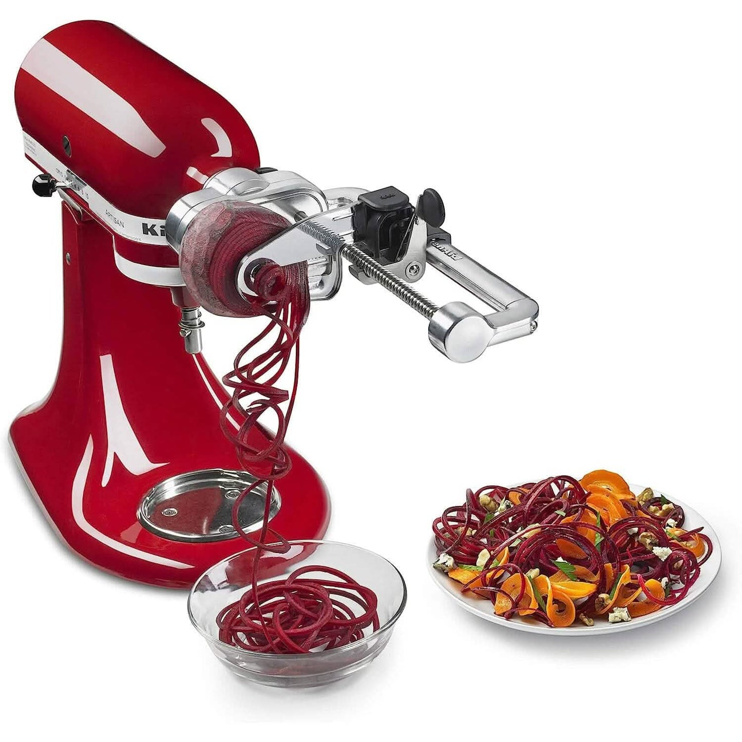 KitchenAid Spiralschneider Plus mit 7 Klingen, zum Schälen, Entkernen und Schneiden